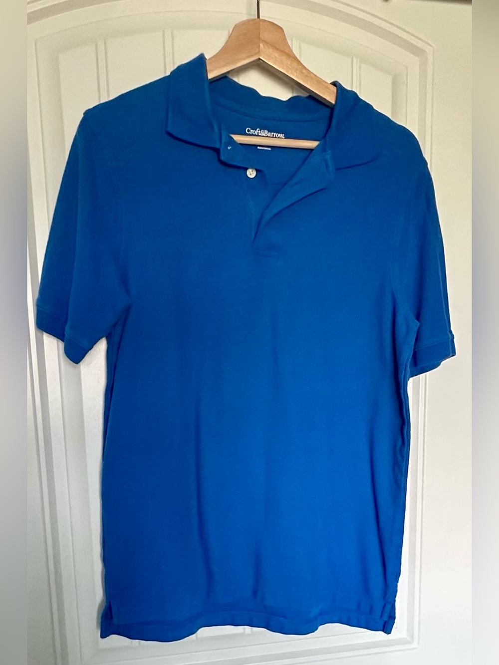 Croft & Barrow Signature Polo Shirt Men’s Medium Short Sleeve Cotton Classic Fit